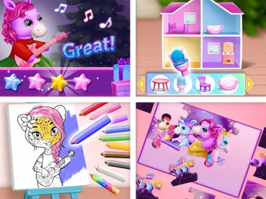 Pony Sisters Christmas android App screenshot 0